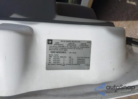 2008 Chevrolet Silverado 1500 Work Truck z USA, uszkodzony, nr VIN 1GCEC14X58Z268673